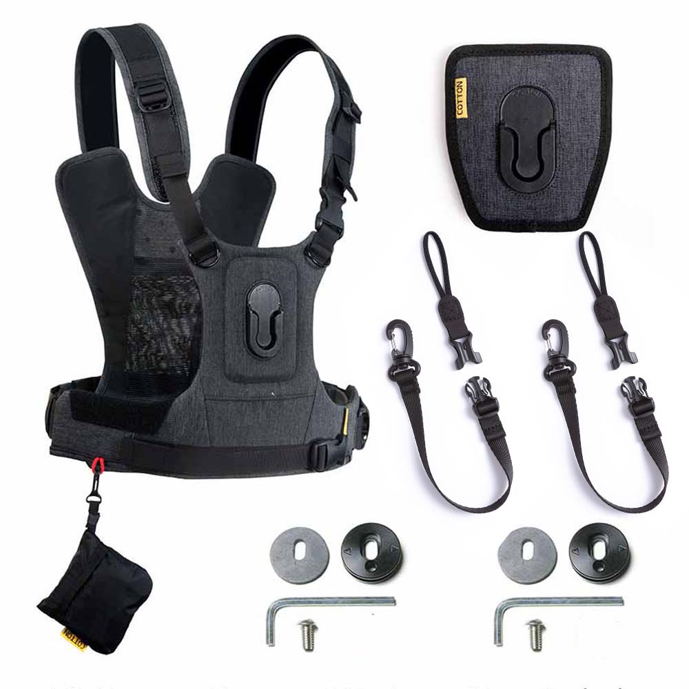 CCS G3 Grey Harness For 2 Cameras – Cotton Camera Carrying Systems
