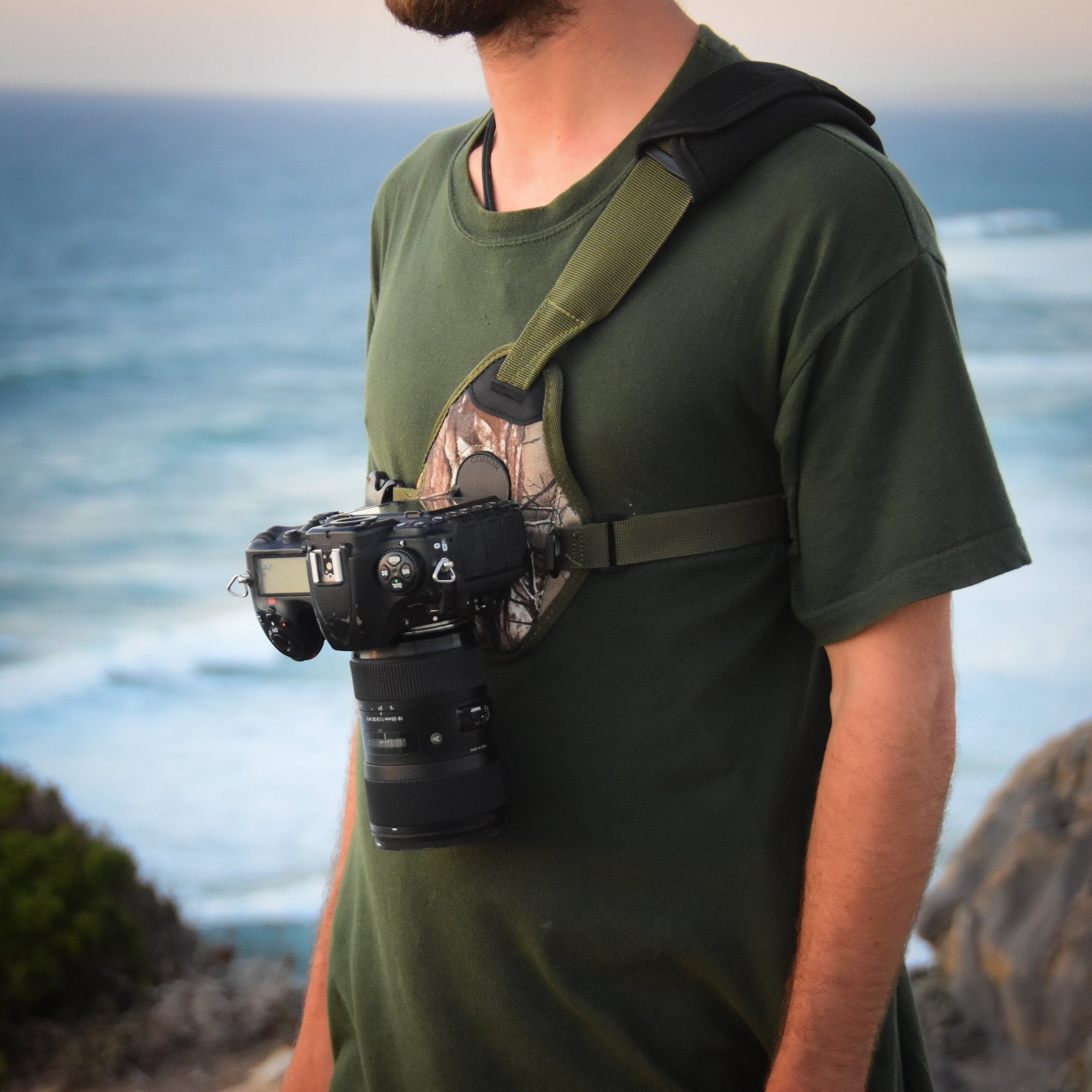 SKOUT Camo Camera Sling Quick Access Solution Cotton Camera Carrying Systems